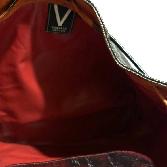Roberto Vascon Black and Brown Backpack main image 5